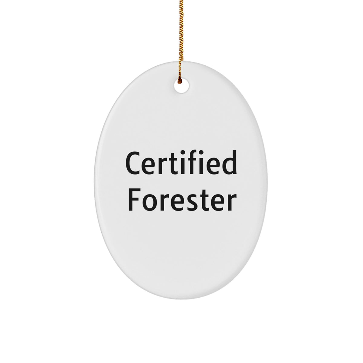 Forester Gifts from Friends - Funny Oval Ornament Quote with Christmas Cheer, Perfect for Men, Women, and Family - Image 1