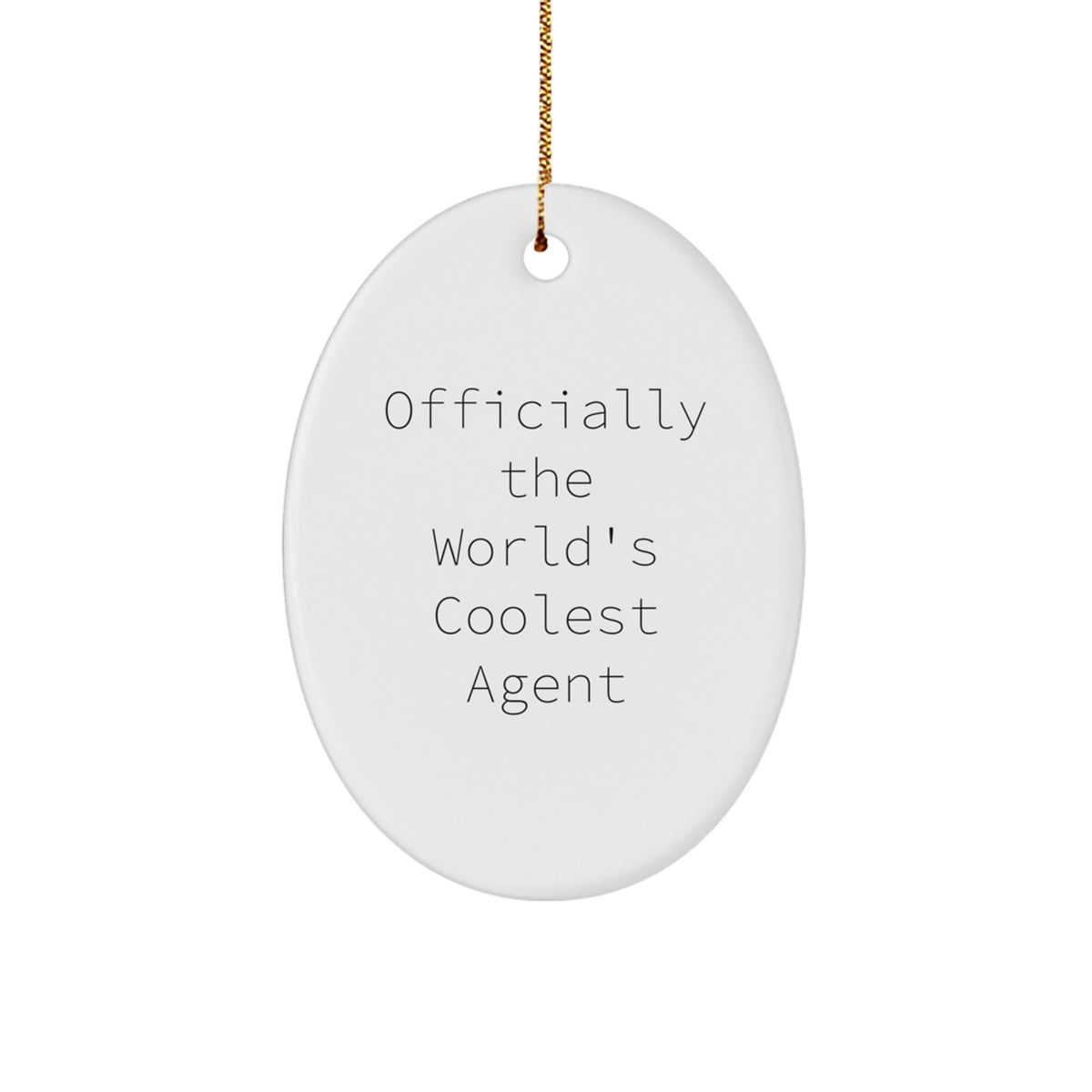 Funny Agent Gifts - 'Officially The World's Coolest Agent' Christmas Unique Gifts for Agent, Agent Men, Friends, Family, Coworkers - Image 1