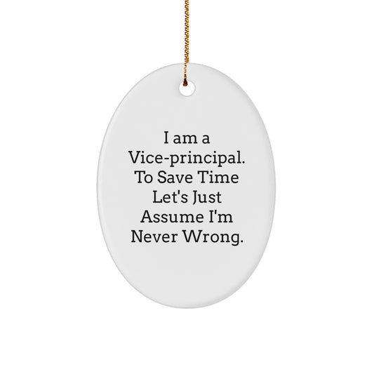 Funny Vice-principal Gifts for Office Decorations, Christmas Unique Gifts from Friends, Coworkers or Family to Vice-principal Men or Women - Image 1