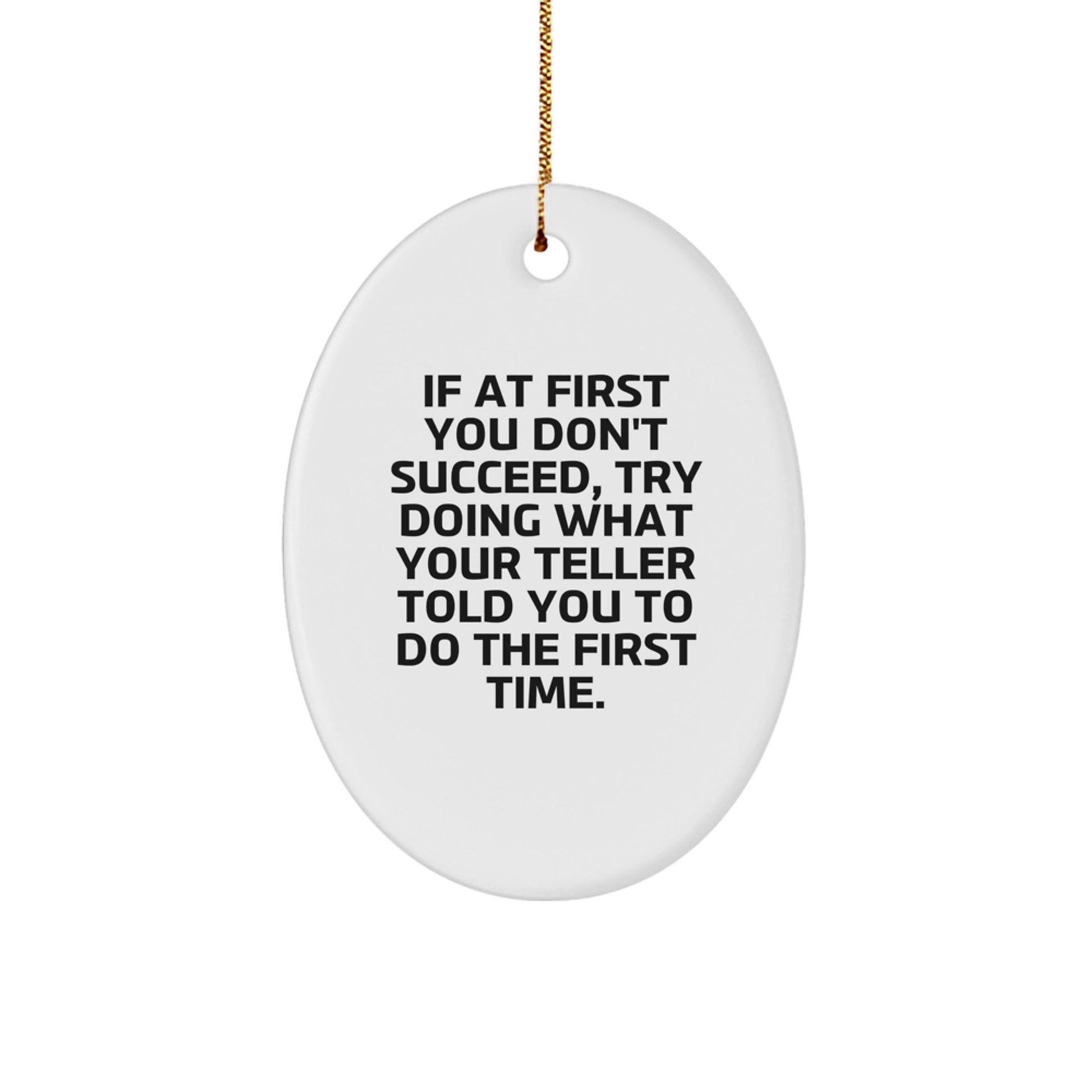 Funny Teller Oval Ornament Gifts from Family to Friends on Christmas Unique Presents - Image 1