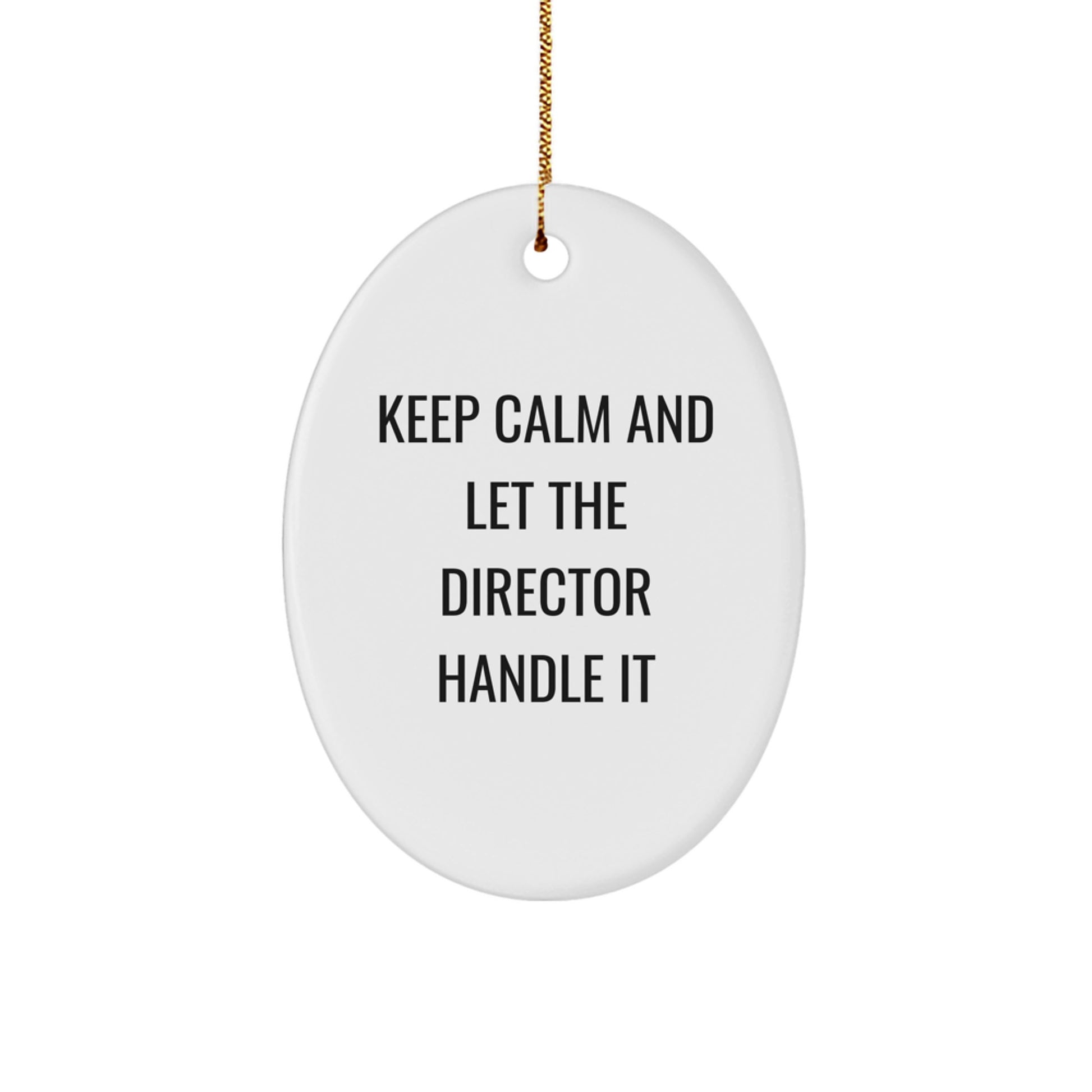 Funny Director Oval Ornament Gifts from Friends for Christmas Unique - Image 1
