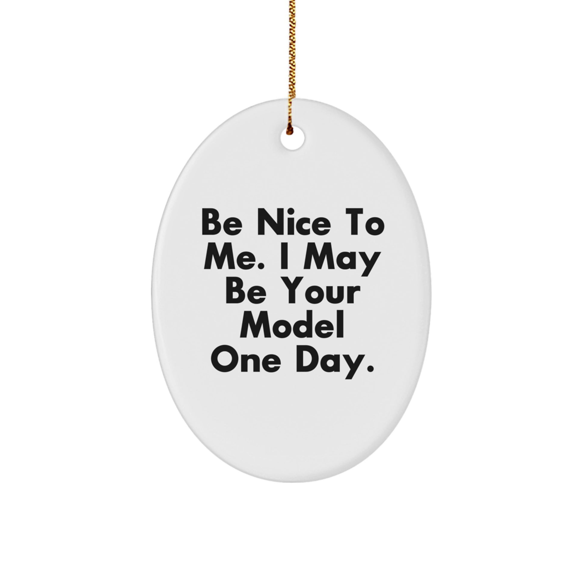 Funny Oval Ornament Gifts from Friends for Model Christmas Unique - Image 1
