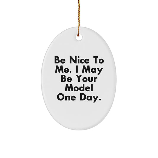 Funny Oval Ornament Gifts from Friends for Model Christmas Unique - Image 1