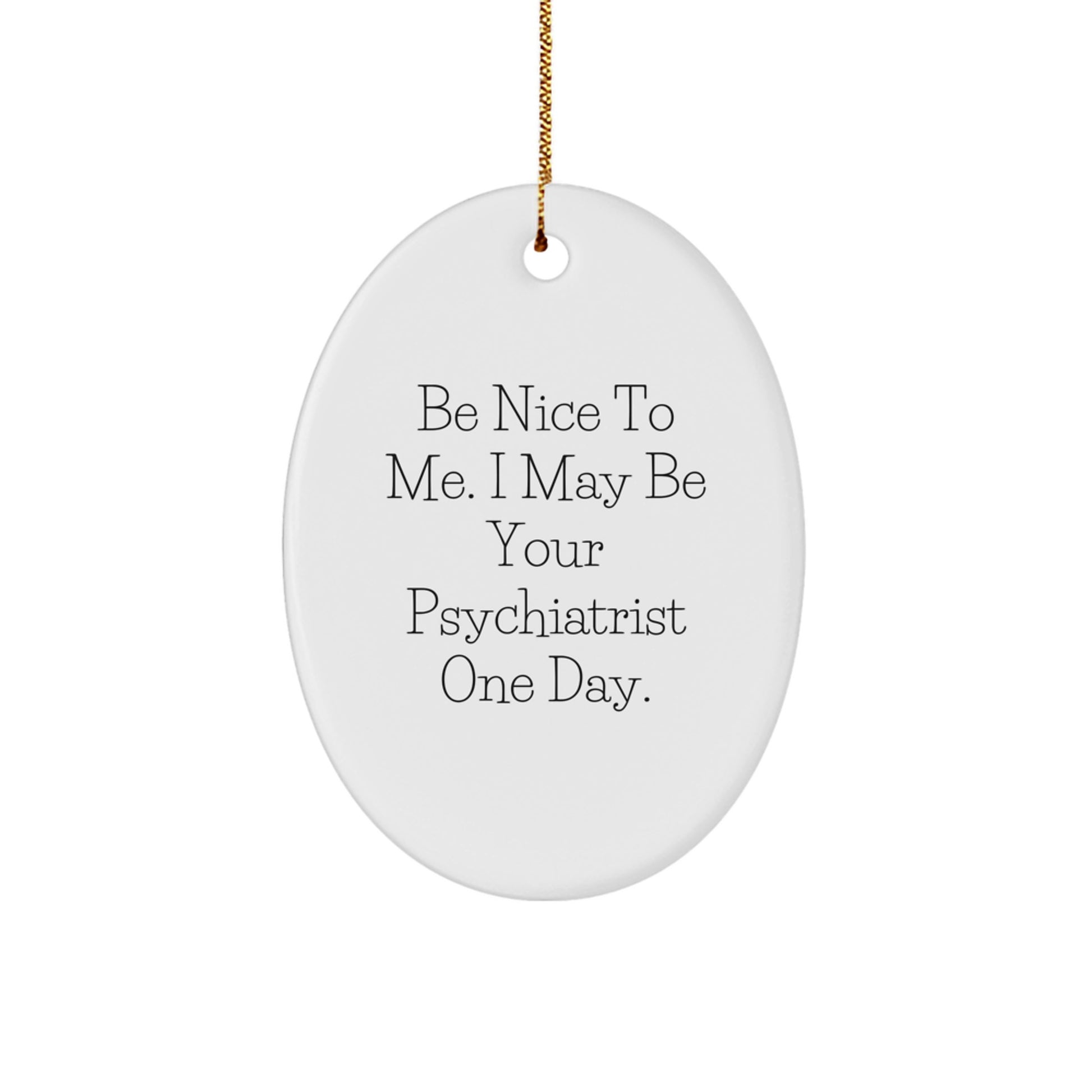 Psychiatrist Keepsake Christmas Ornament for Him Gift - Image 1