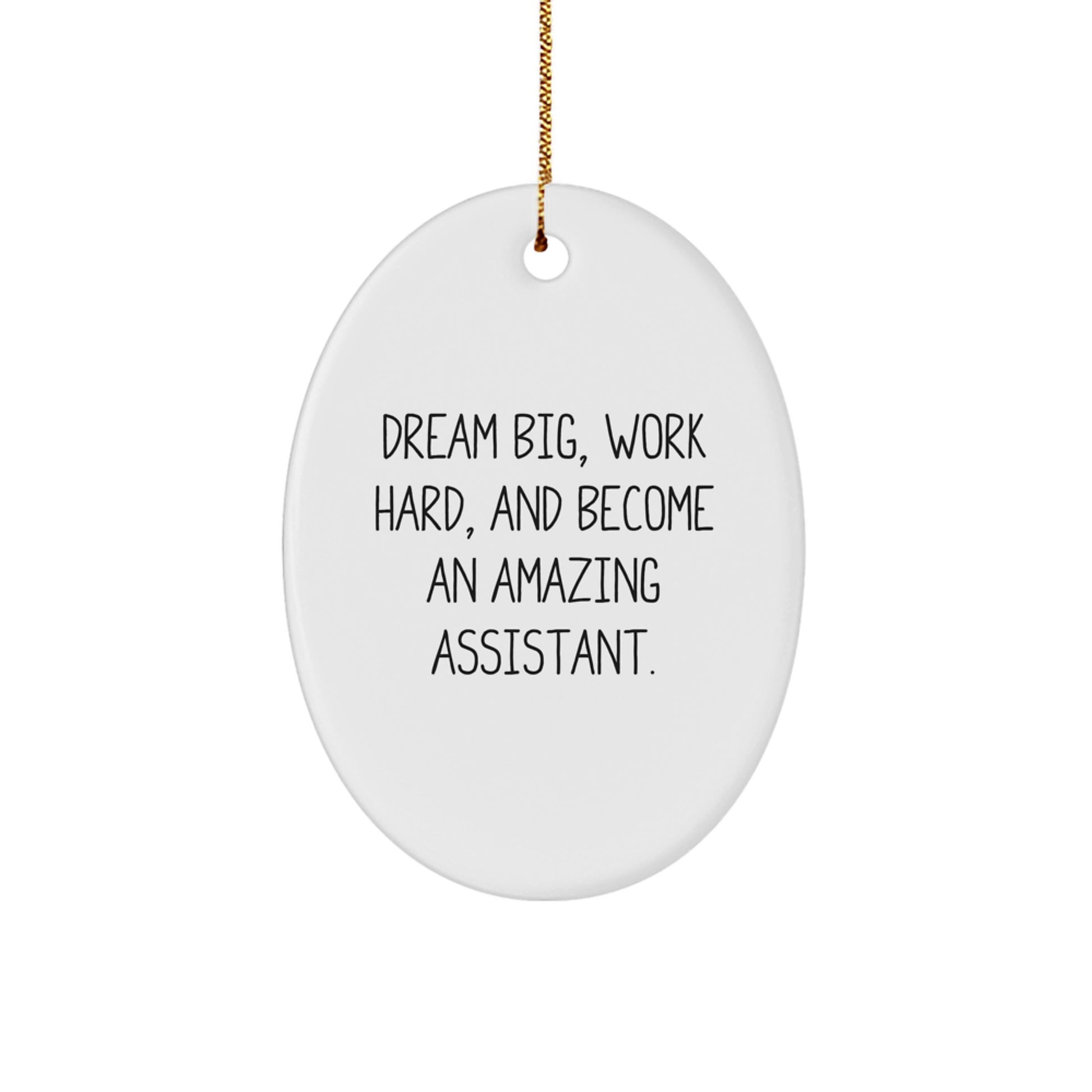 Funny Assistant Oval Ornament Gifts from Family to Assistants, Men, Women, Friends, Coworkers, Christmas Unique Gifts - Image 1