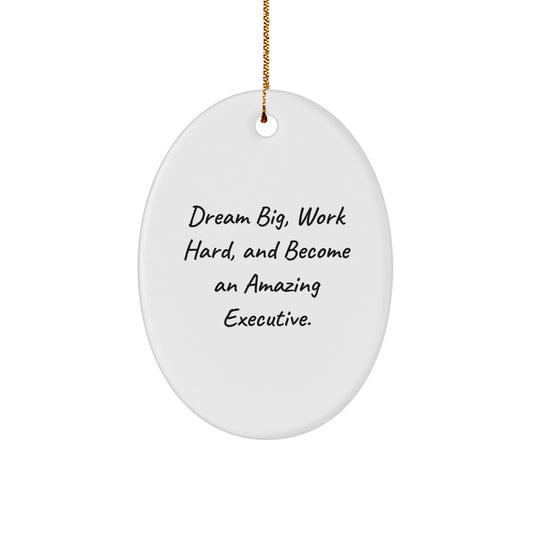 Funny Executive Oval Ornament Gifts for Men from Friends, Executive Unique Christmas Unique Gifts for Him - Image 1