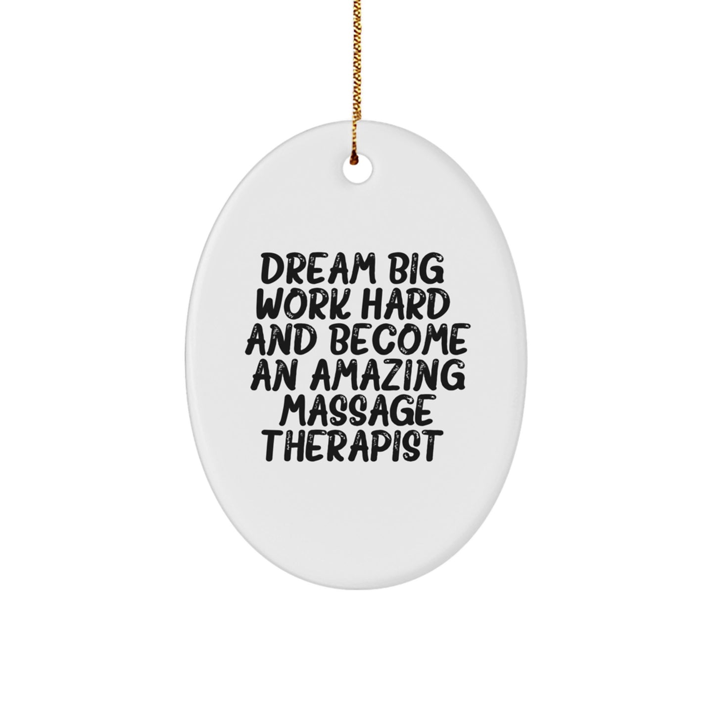 Massage Therapist Oval Ornament Gifts from Friends for Men Women Coworkers Family - Image 1