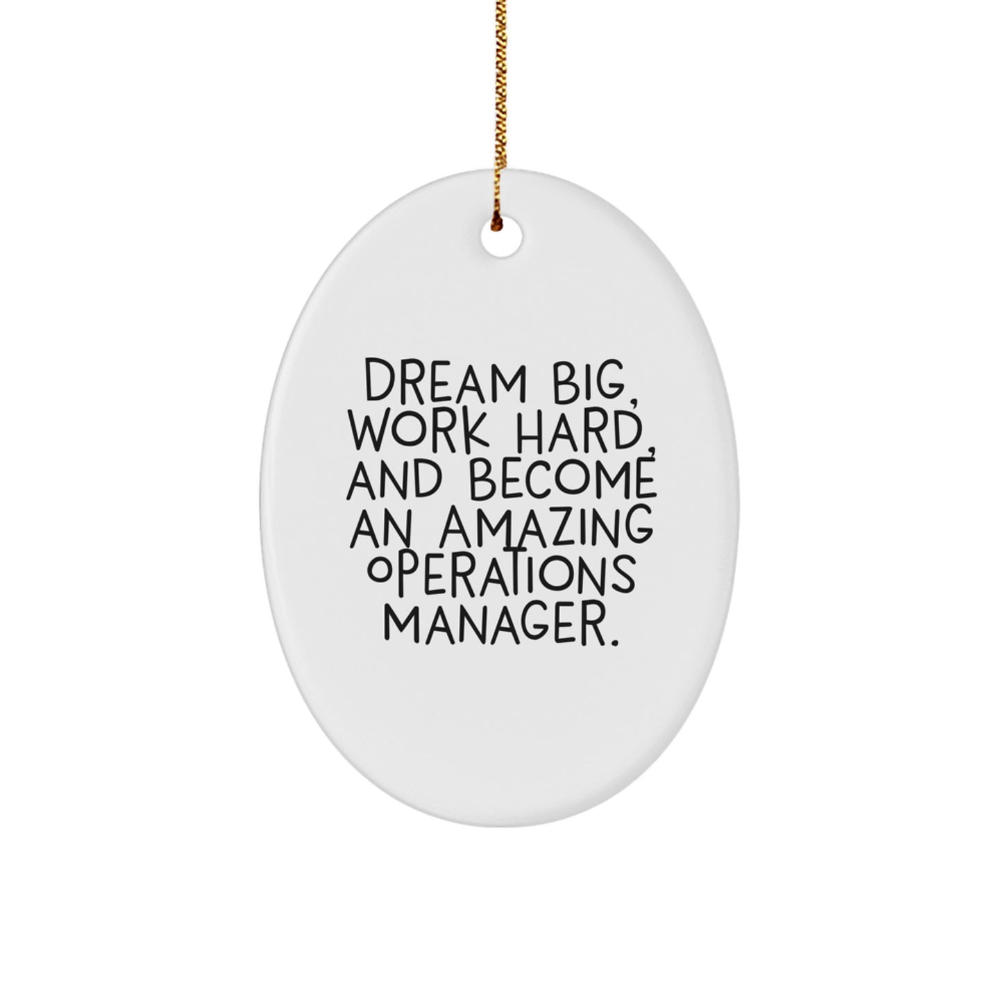 Operations Manager Keepsake Christmas Ornament for Him Gift - Image 1