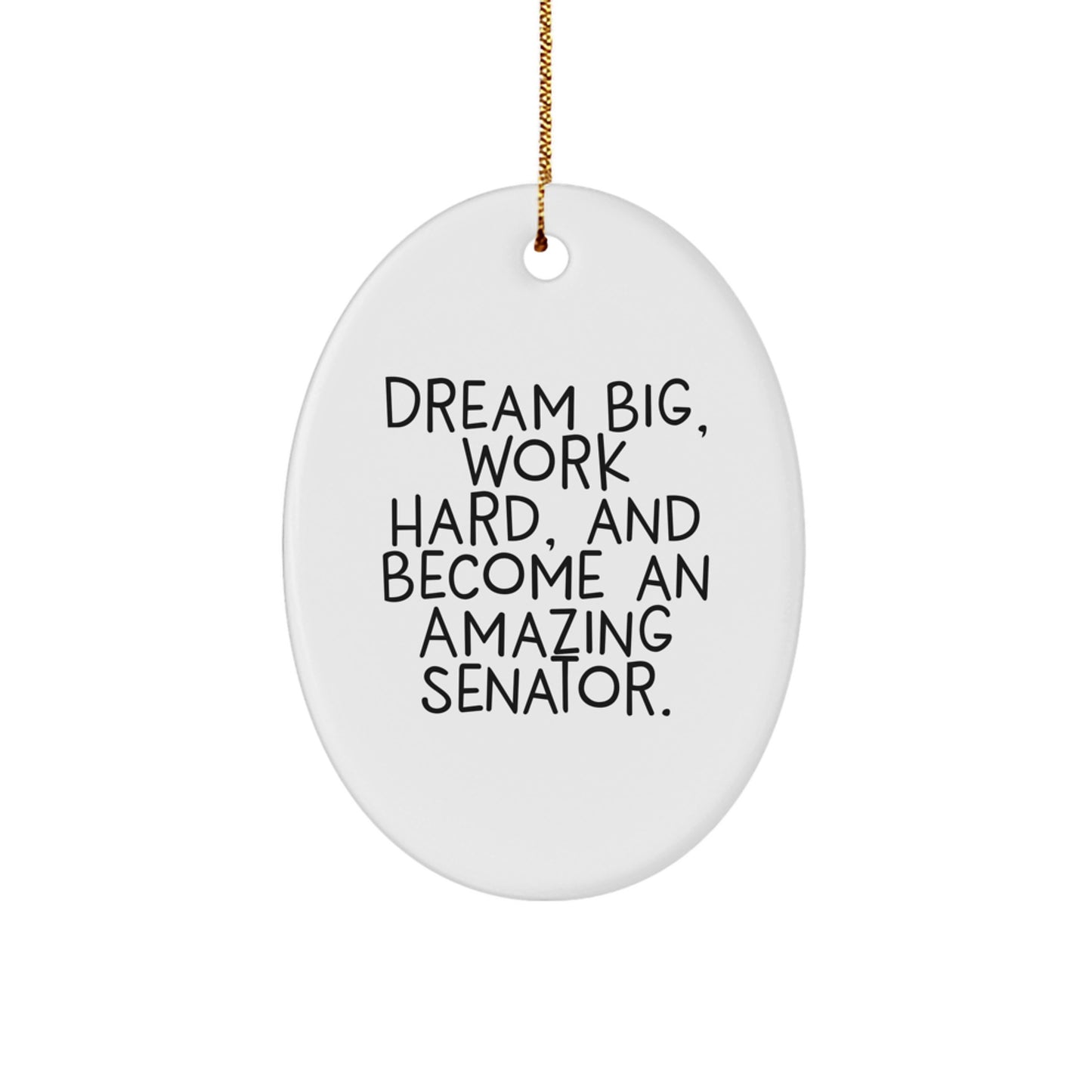 Funny Senator Oval Ornament Gifts for Senator Friends Family Christmas Unique Gifts from Friends - Image 1