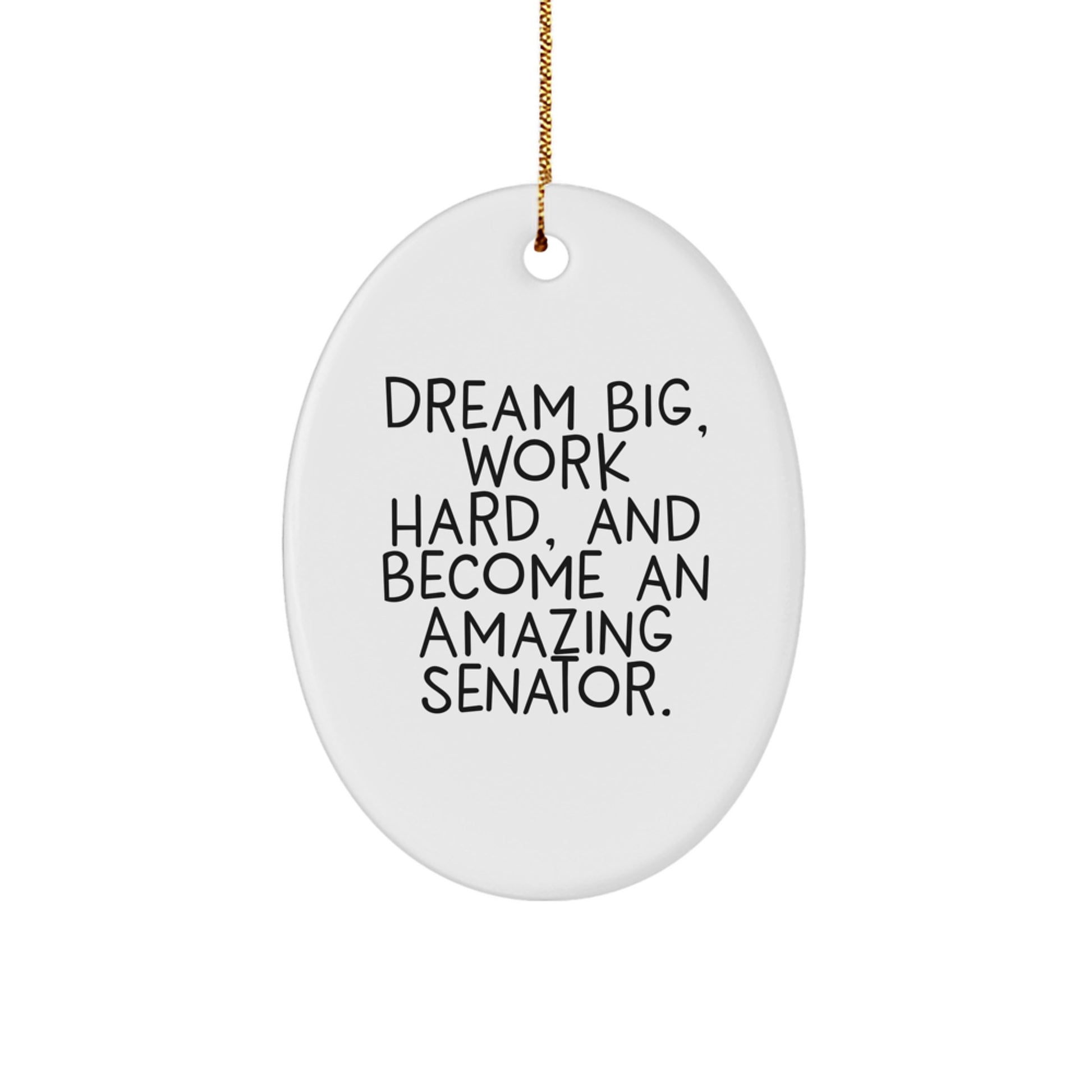 Funny Senator Oval Ornament Gifts for Senator Friends Family Christmas Unique Gifts from Friends - Image 1