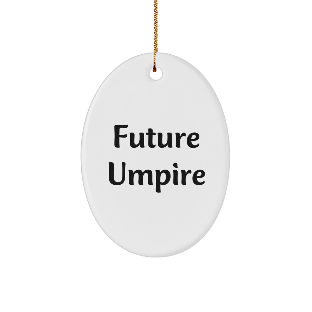 Umpire Christmas Ornament Keepsake Gift for Him - Future Umpire - Image 1