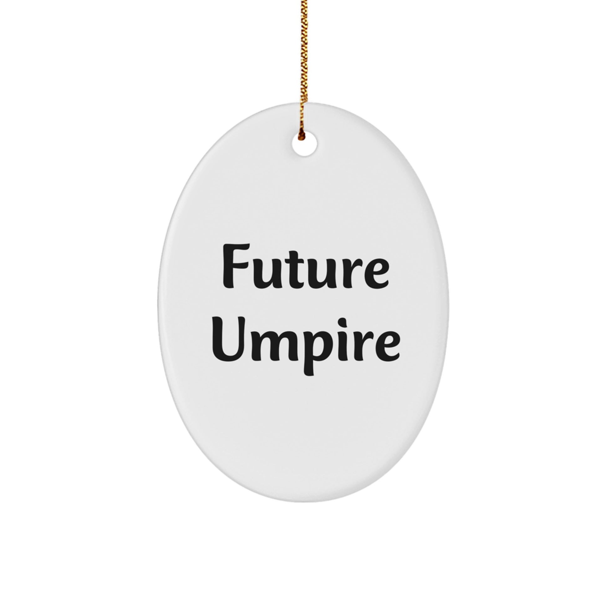 Umpire Christmas Ornament Keepsake Gift for Him - Future Umpire - Image 1