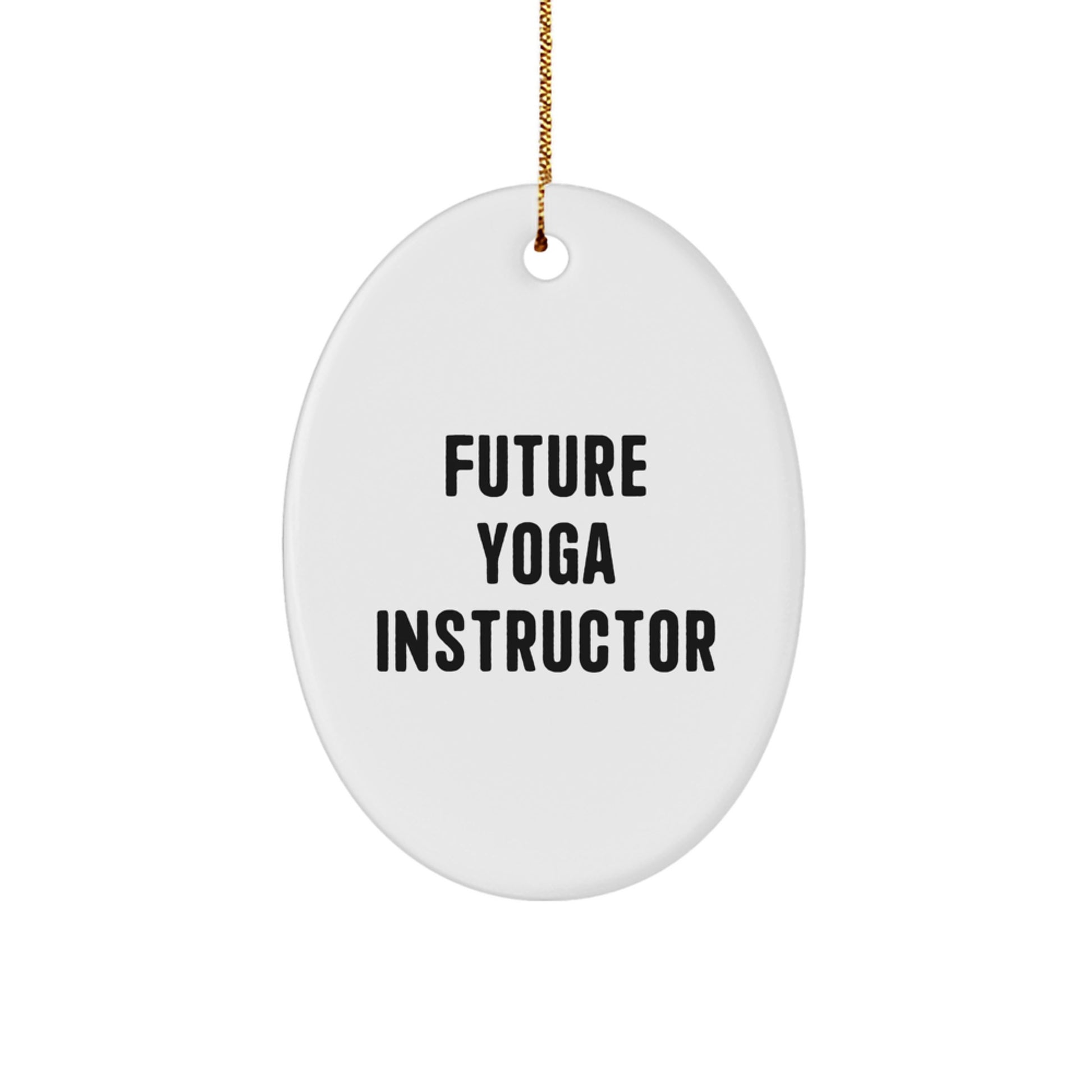 Future Yoga Instructor Keepsake Christmas Ornament for Him Gift - Image 1