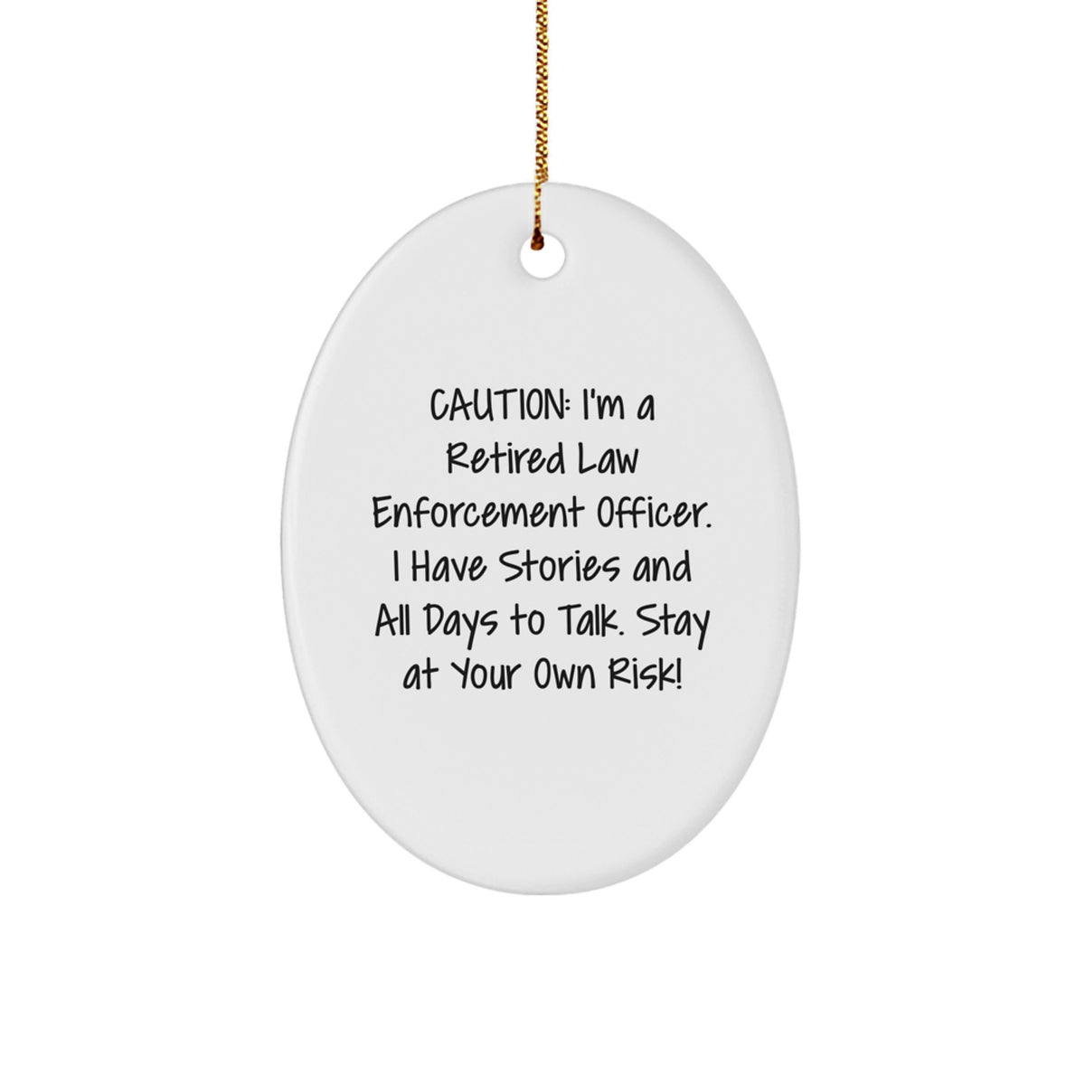 Law Enforcement Officer Keepsake Christmas Ornament for Him Gift - Image 1