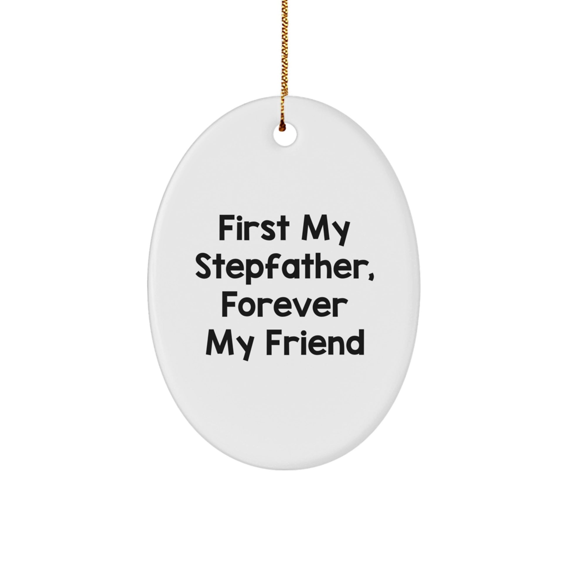 Stepfather Keepsake Christmas Ornament for Him Gift – Forever My Friend - Image 1