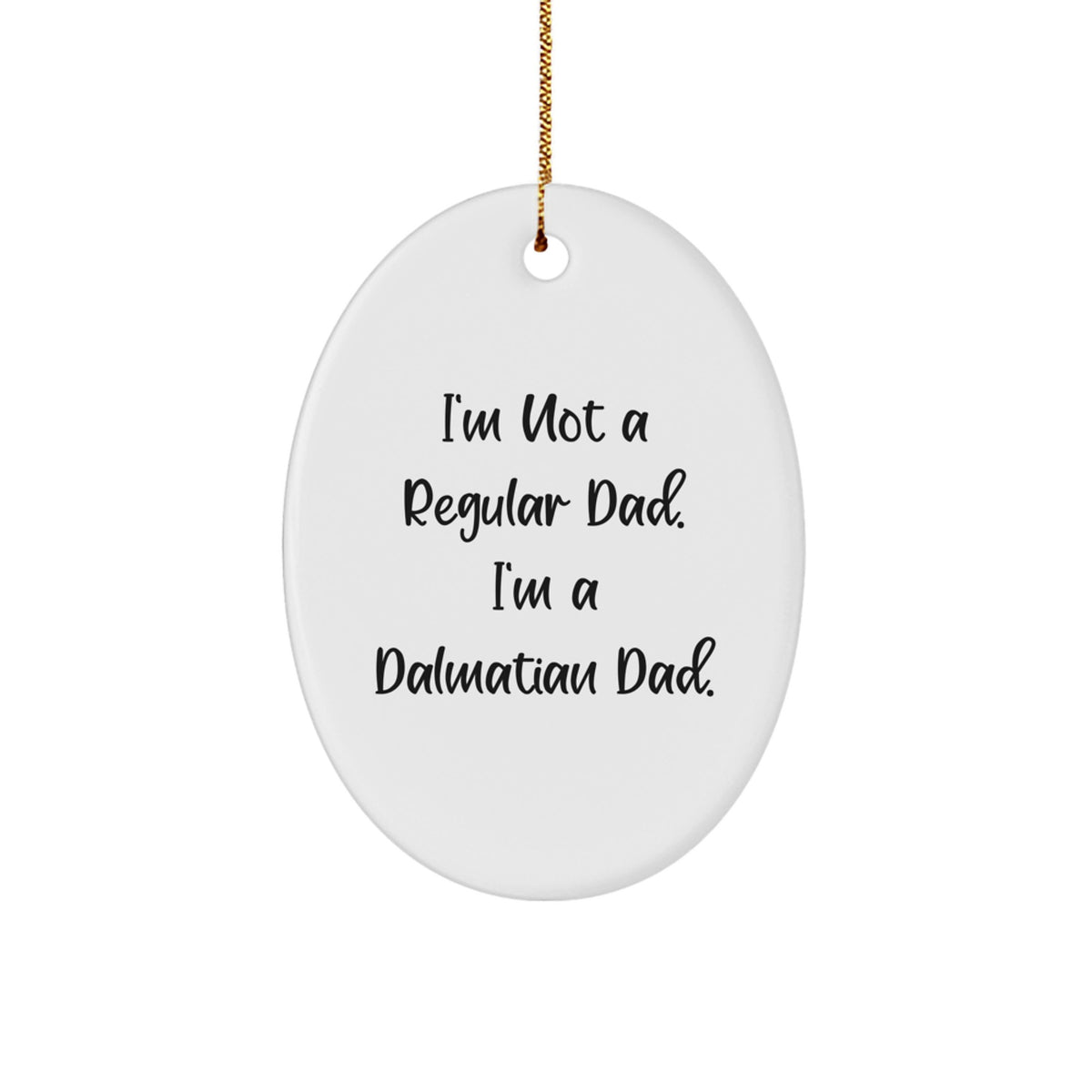 Dalmatian Dad Keepsake Christmas Ornament for Him Gift - Image 1