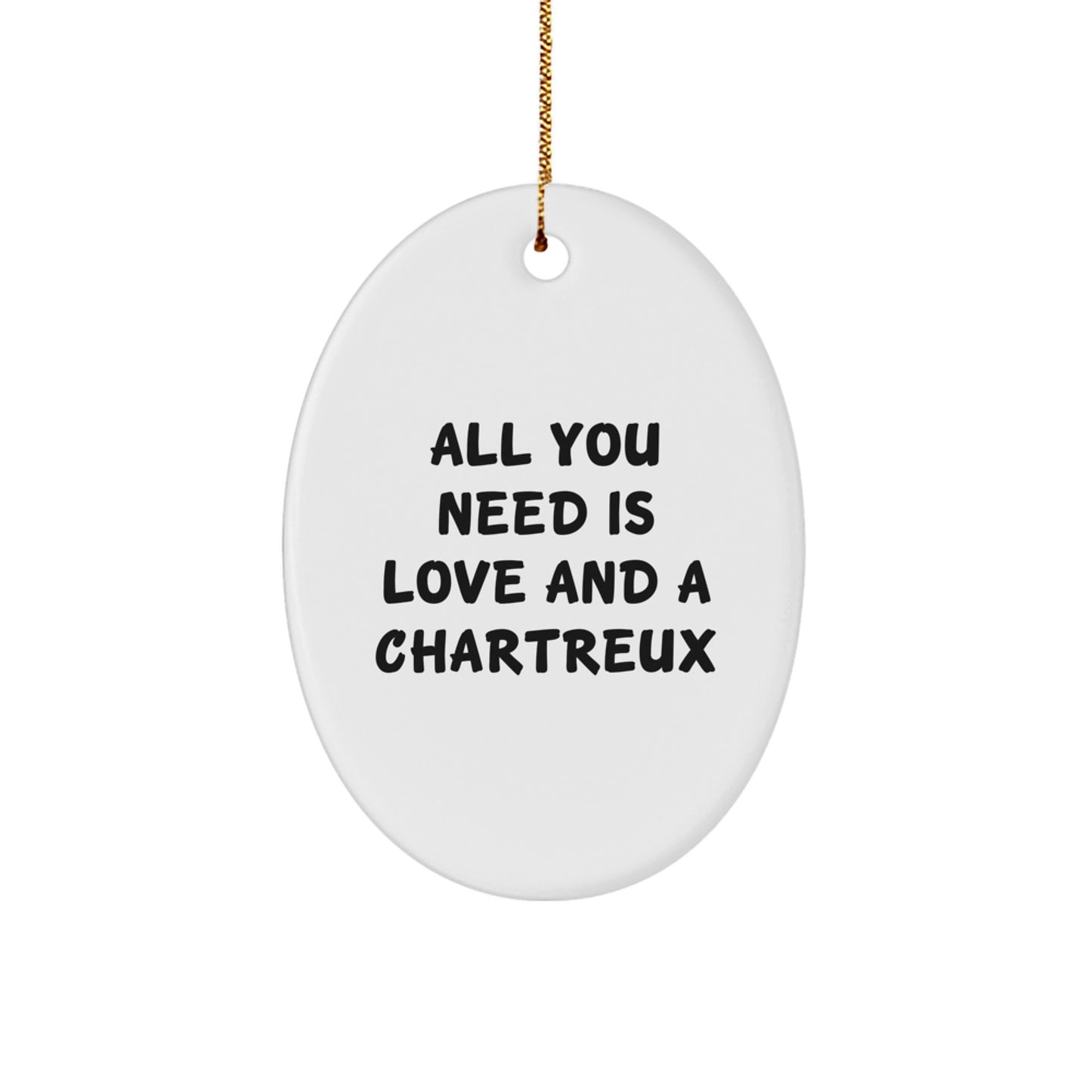 Chartreux Cat Oval Ornament Gifts from Friends and Family for Christmas Unique Inspirational Gifts - Image 1