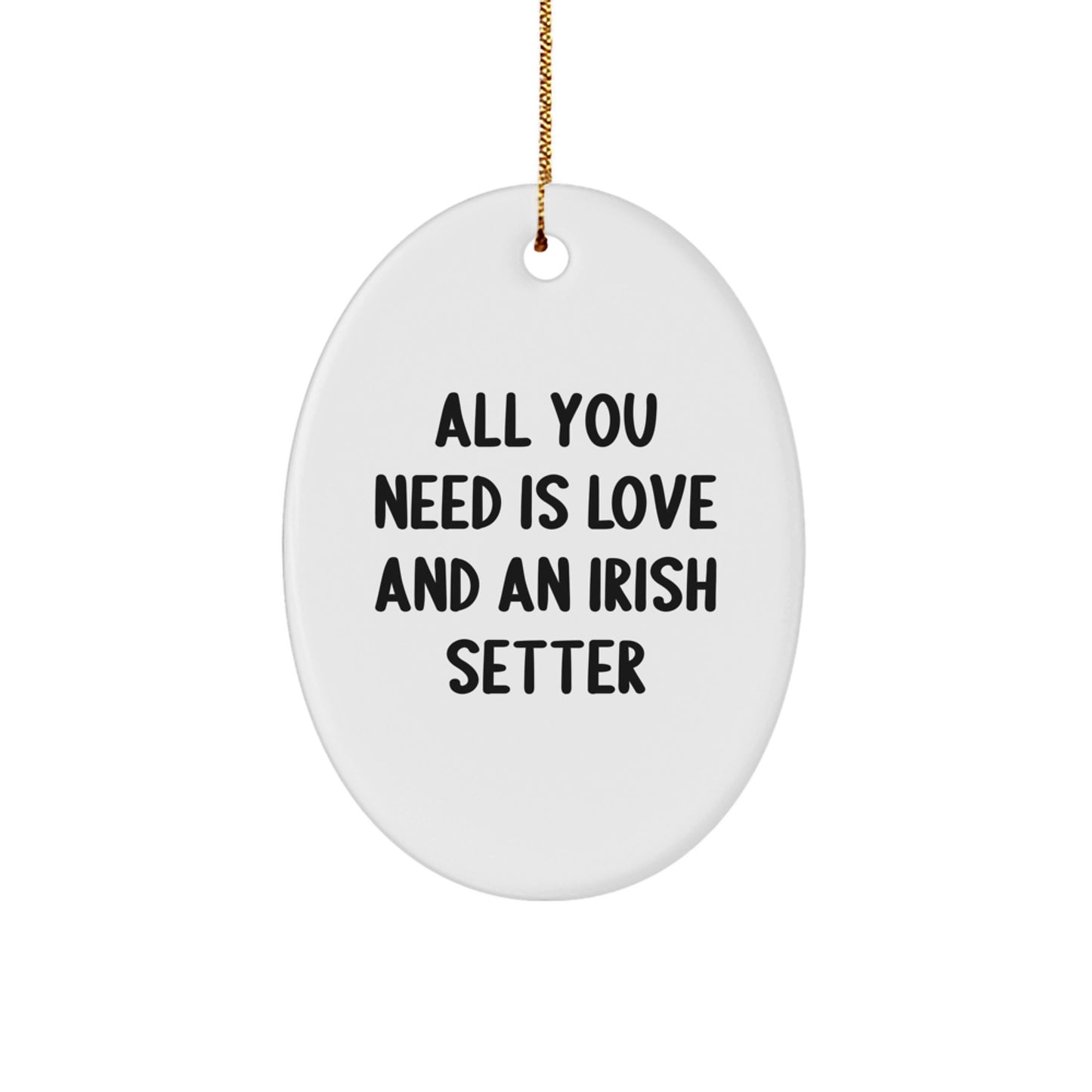 Playful Irish Setter Dog Christmas Ornament for Friends Gift - Image 1
