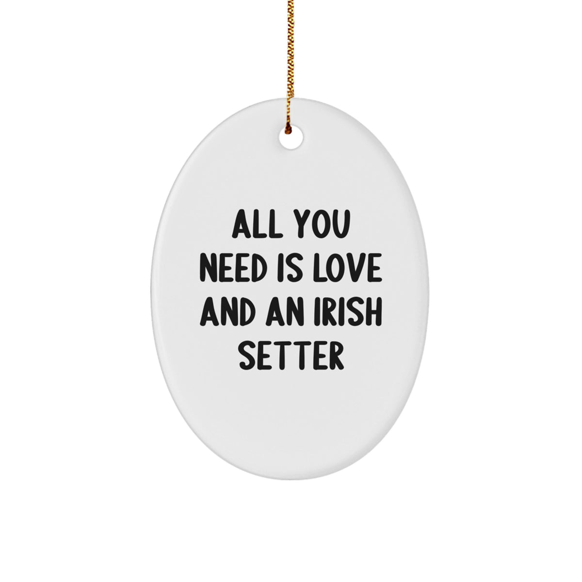 Playful Irish Setter Dog Christmas Ornament for Friends Gift - Image 1