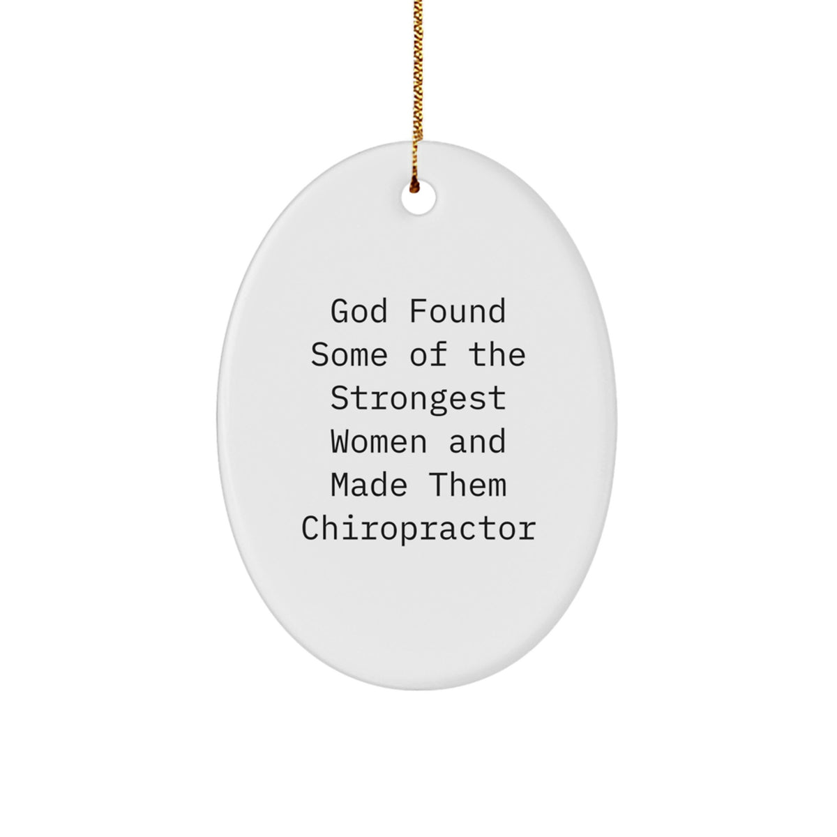 Funny Chiropractor Christmas Ornament Gift for Friends Novelty - Image 1