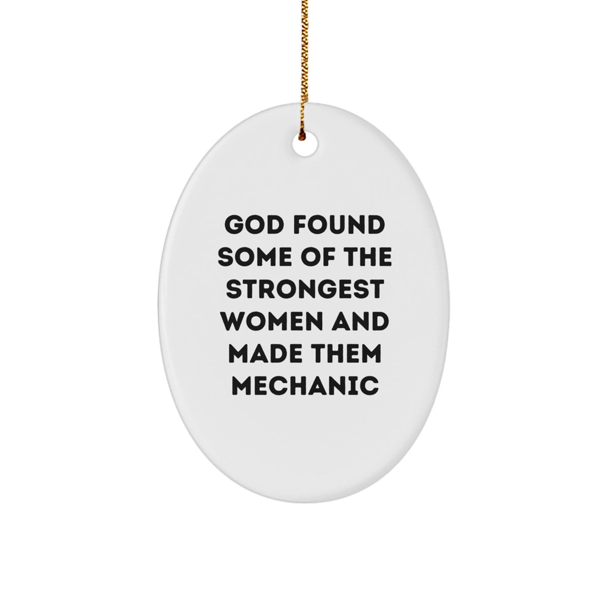 Funny Mechanic Oval Ornament Gifts for Men from Friends or Coworkers Christmas Unique Gifts - Image 1