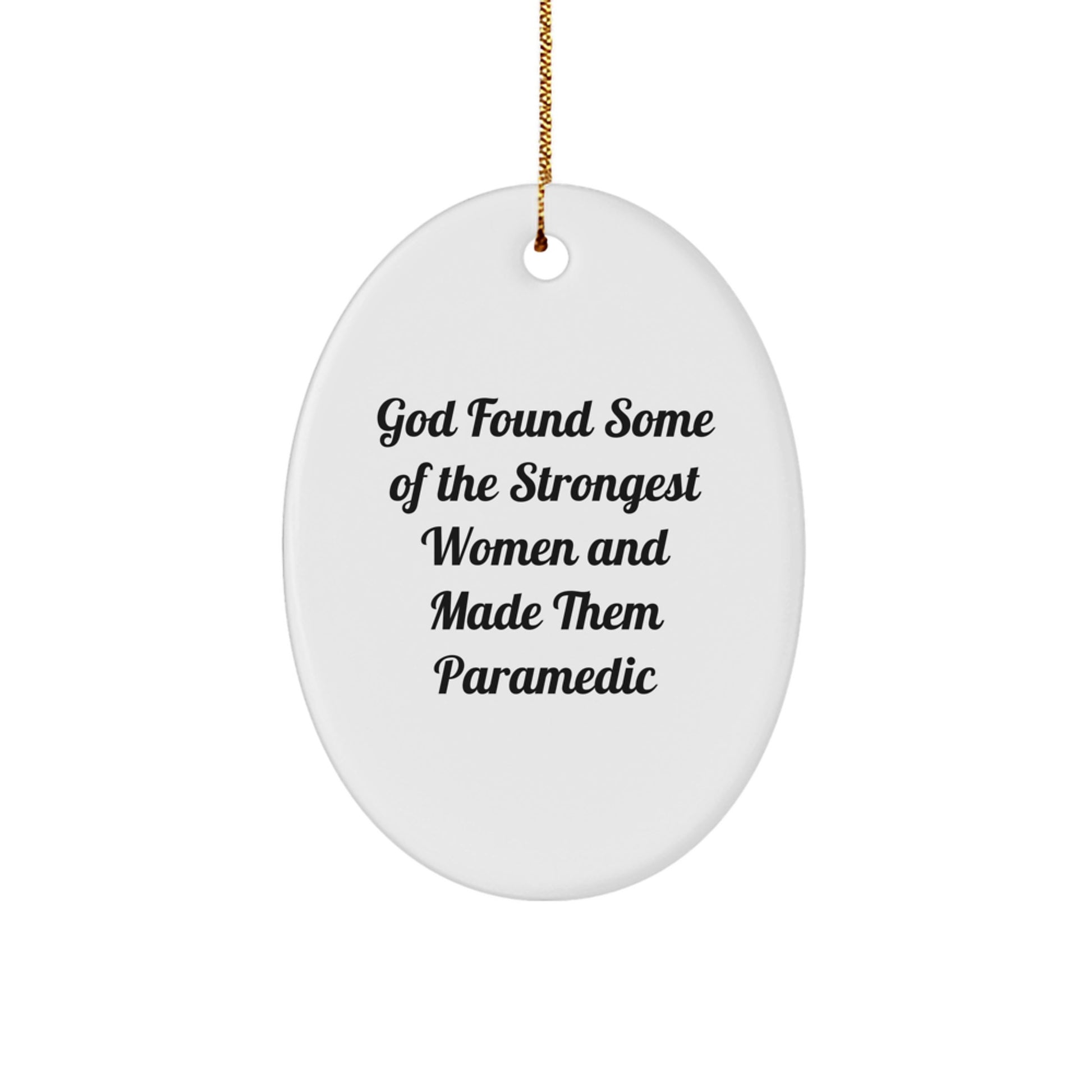 Funny Rescue Worker Gifts from Men to Rescue Worker Women, Oval Ornament Christmas Unique Gifts for Rescue Worker Friends and Family - Image 1