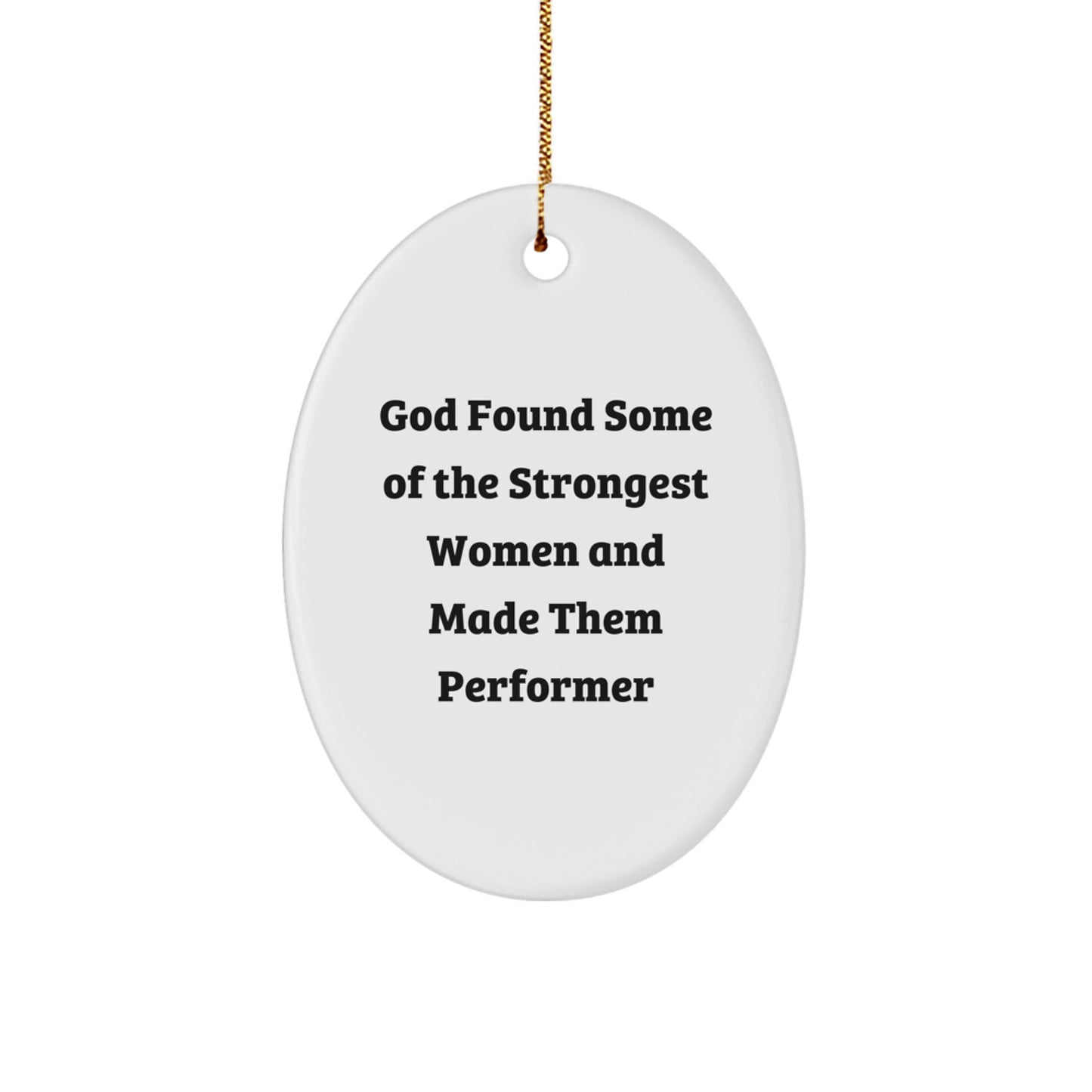 Performer Christmas Ornament for Happy Kids Favorite Strongest Women Gift - Image 1