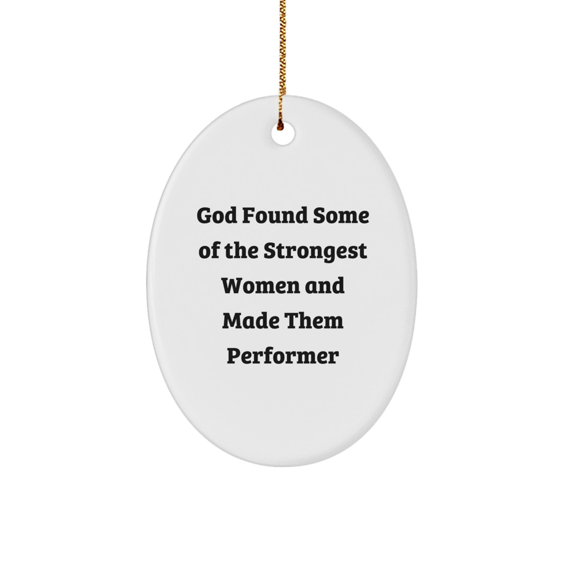 Performer Christmas Ornament for Happy Kids Favorite Strongest Women Gift - Image 1