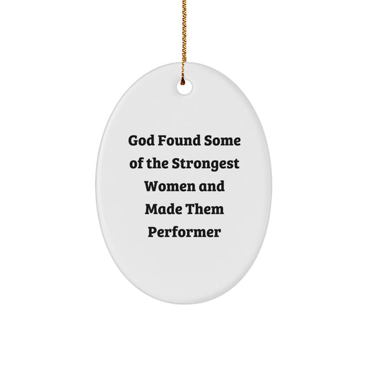 Performer Christmas Ornament for Happy Kids Favorite Strongest Women Gift - Image 1