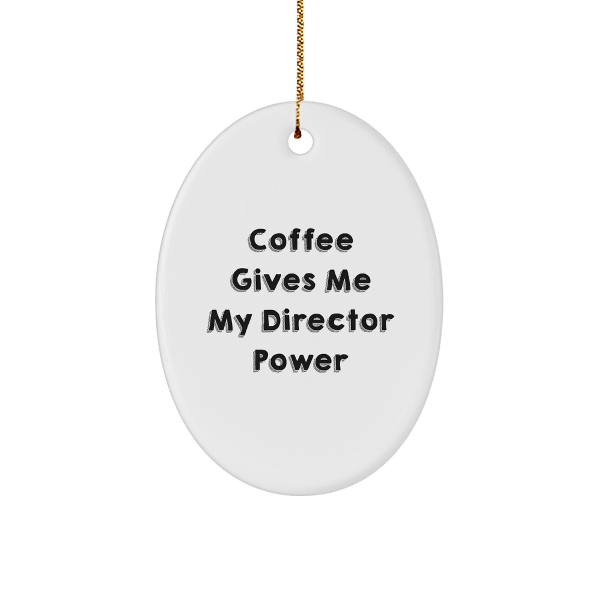Funny Director Oval Ornament, Christmas Unique Gifts for Men, Women, Friends from Family, Gifts for Director, Oval - Image 1