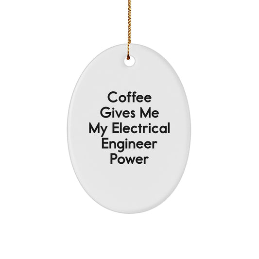 Funny Electrical Engineer Oval Ornament Gifts from Men to Electrical Engineer Friends during Christmas Unique Gifts - Image 1
