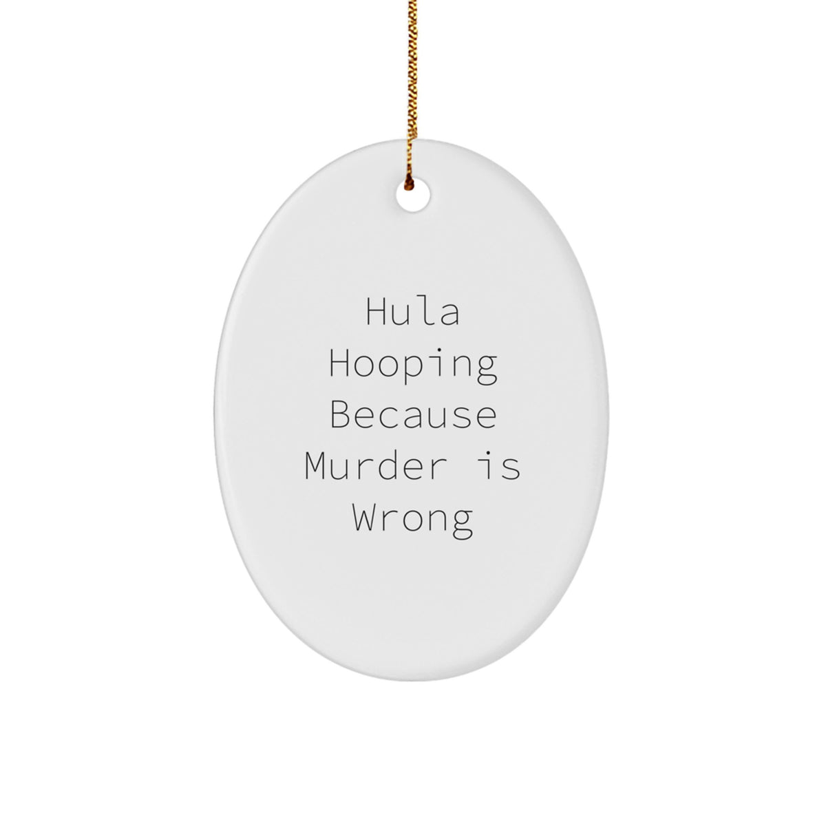 Hula Hooping Christmas Ornament Keepsake for Him Gift - Image 1