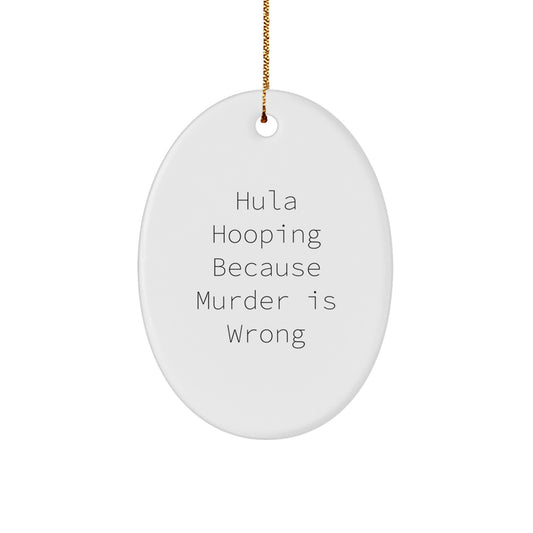 Hula Hooping Christmas Ornament Keepsake for Him Gift - Image 1