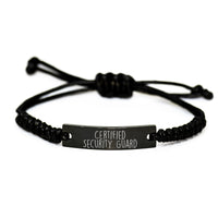 Load image into Gallery viewer, Funny Certified Security Guard Rope Bracelet Gifts for Valentine's from Friends - Image 1
