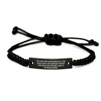Load image into Gallery viewer, Payroll Clerk Inspirational Gifts from Friends, Rope Bracelet Birthday Unique Gifts for Women, Never Forget Reason You Became Payroll Clerk - Image 1
