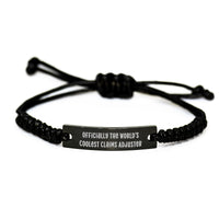 Load image into Gallery viewer, Funny Claims Adjuster Rope Bracelet Gifts from Men for Women - Christmas Unique Presents - Officially The World&#39;s Coolest Claims Adjuster Rope - Image 1
