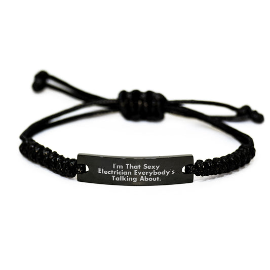 Unique Electrician Rope Bracelet Gifts from Men for Electrician Friends and Family on Mother's Day Unique - Image 1