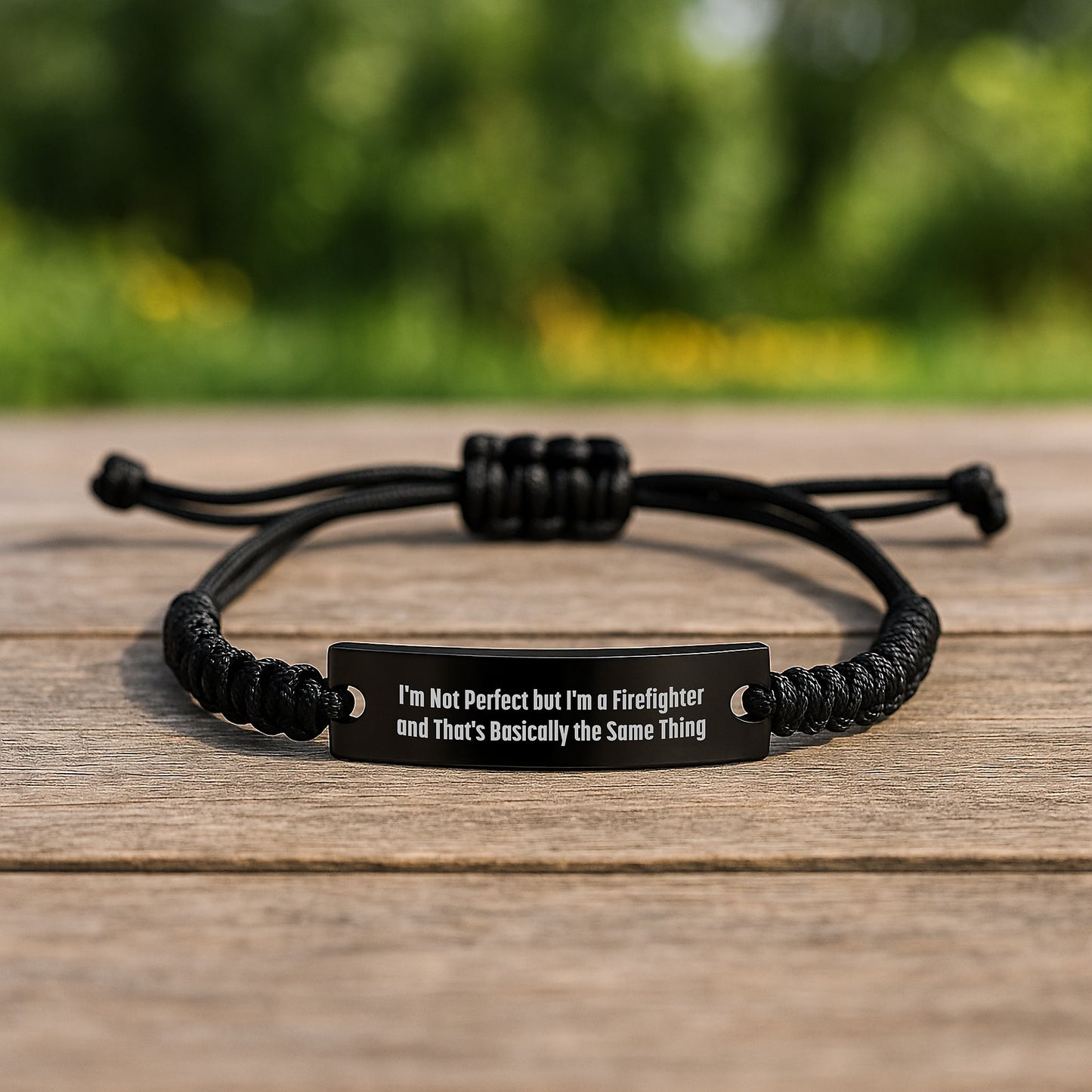 Firefighter Keepsake Rope Bracelet for Him Birthday Gift - Strong & - Image 2