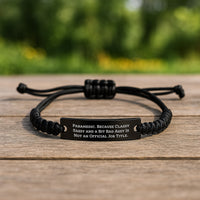 Load image into Gallery viewer, Rescue Worker Humor Gifts from Friends to Rescue Workers, Inspirational Rescue Worker Rope Bracelet, Funny Graduation Unique Gifts for Men, Women, and Coworkers - Image 2
