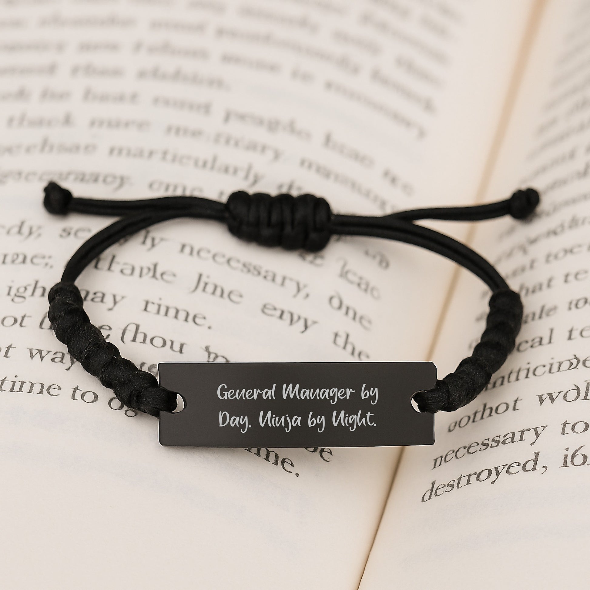 General Manager Keepsake Rope Bracelet for Him Birthday Gift - Image 3