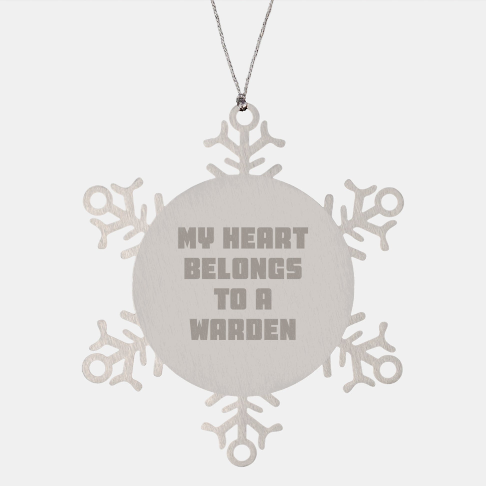Warden Keepsake Christmas Ornament for Him Gift - Image 1