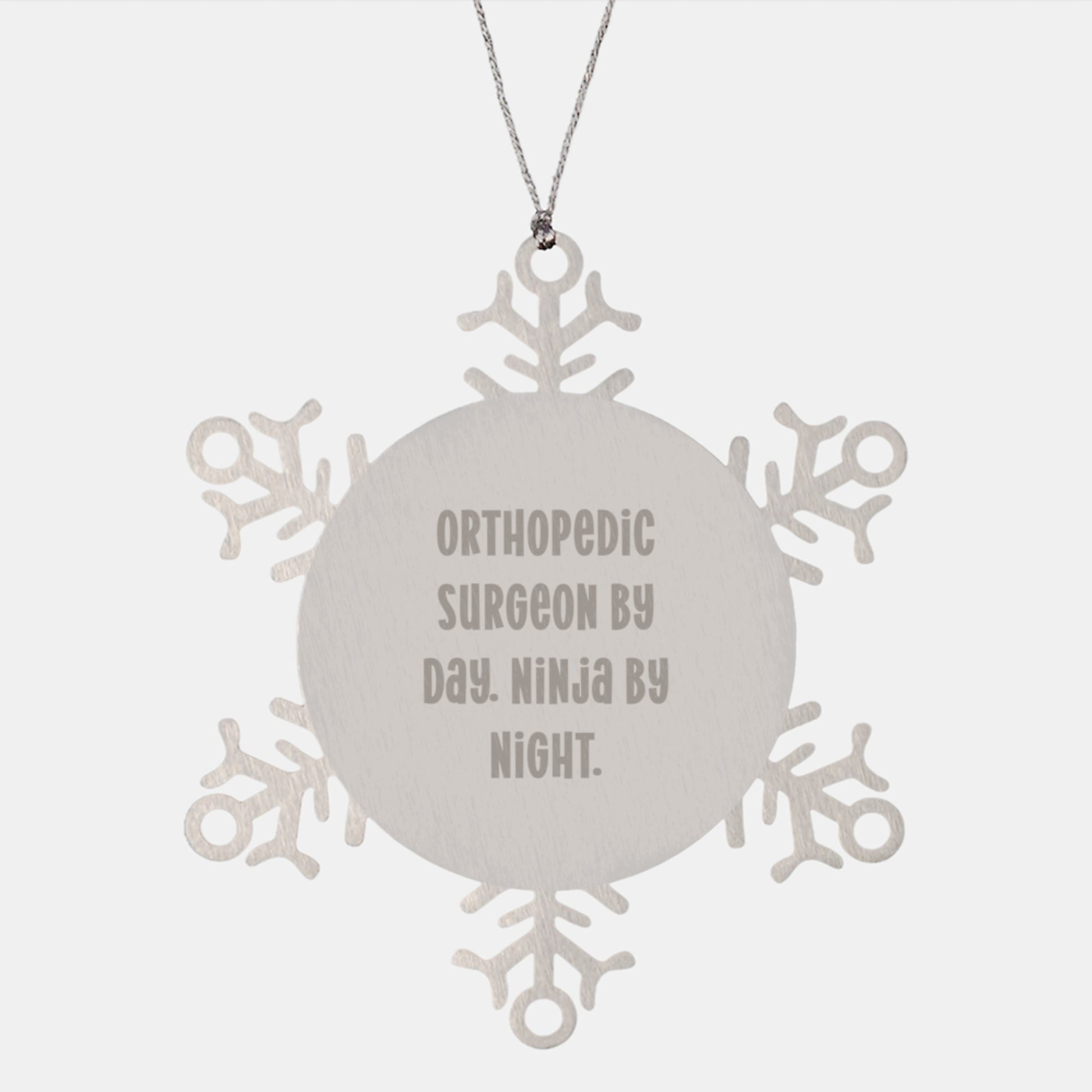 Family for Family Orthopedic Surgeon Snowflake Christmas Ornament Gift - Image 1