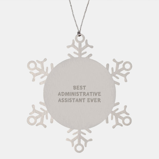 Christmas Unique Gift Administrative Assistant Snowflake Ornament for Teens - Image 1