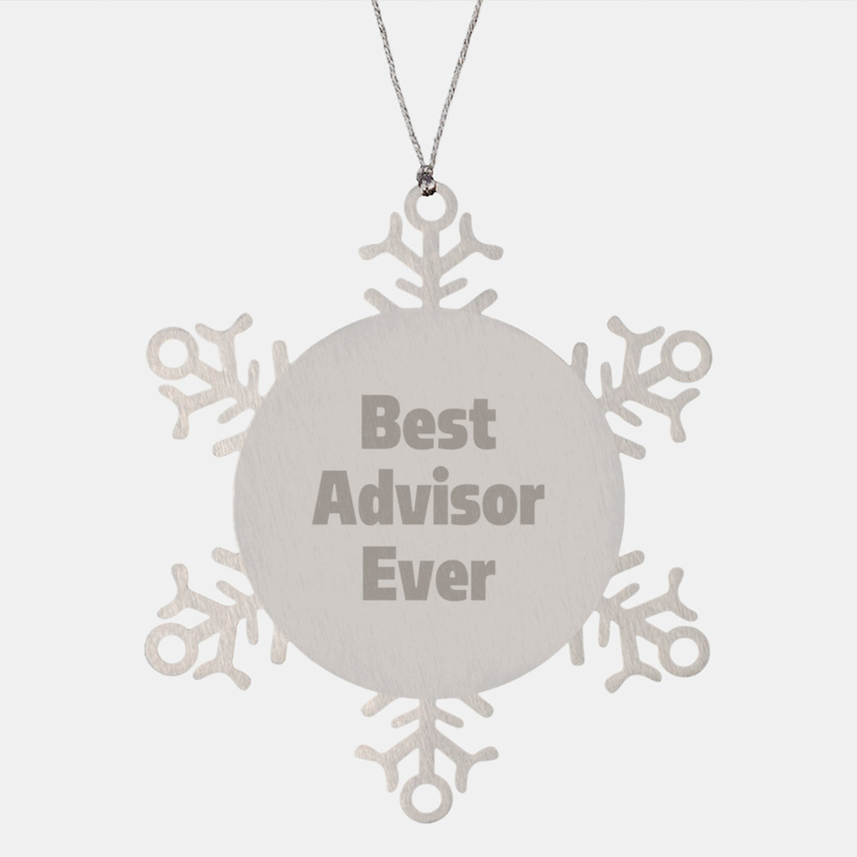 Advisor Snowflake Ornament for Him Best Advisor Ever Christmas Unique Gift - Image 1