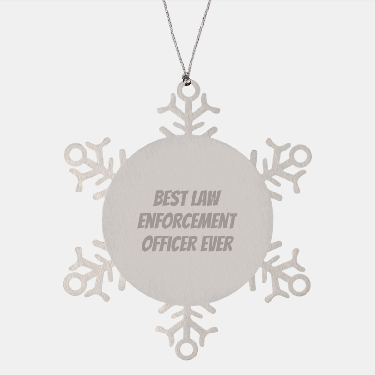 Christmas Ornament Gift Snowflake for Law Enforcement Officer - Image 1