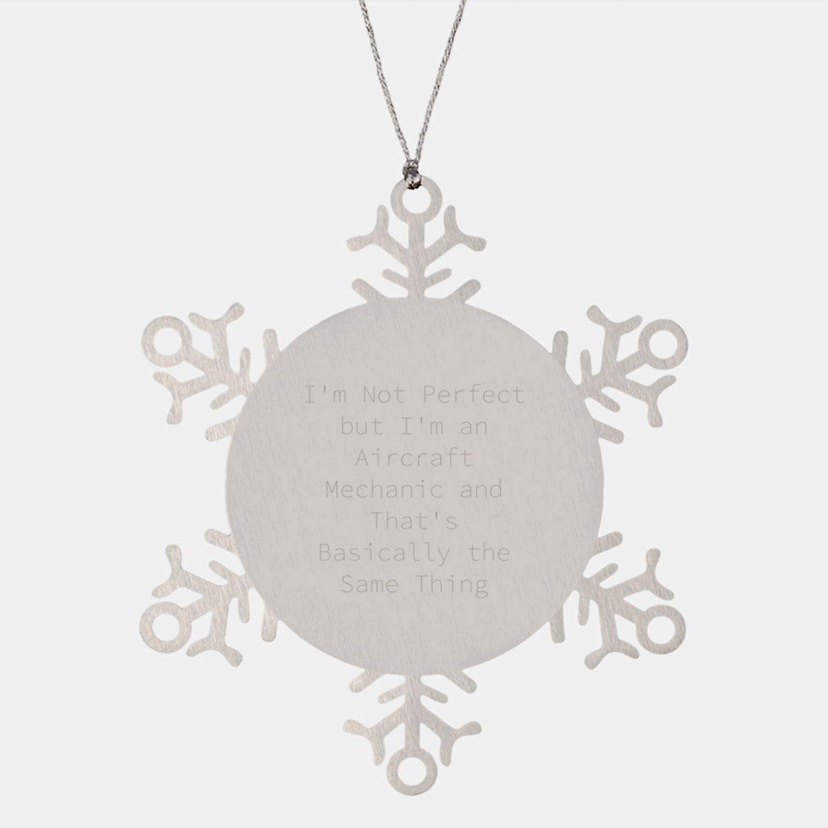 Aircraft Mechanic Keepsake Christmas Ornament for Him Gift - Image 1