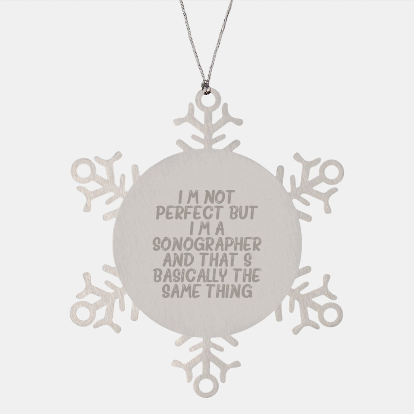Sonographer Snowflake Ornament Idea for Coworkers Christmas Gift - Image 1