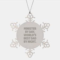 Load image into Gallery viewer, Funny Minister Gifts Snowflake Ornaments from Men, Christmas Unique Gifts for Ministers - Image 1
