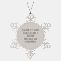 Load image into Gallery viewer, Funny Band Director Christmas Unique Gifts from Friends to Band Director Snowflake Ornament - Image 1

