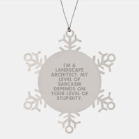 Load image into Gallery viewer, Funny Landscape Architect Snowflake Ornament Gifts from Friends to Coworkers at Christmas Unique - Image 1
